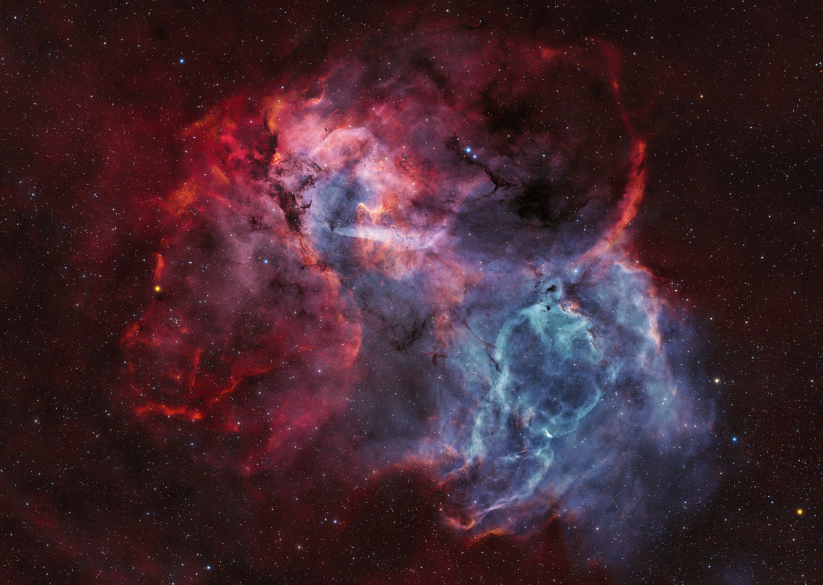 Sh2-132 Lion Nebula fine art astrophotography print by Deep Sky Studio